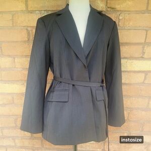 Reset by Jane Black Blazer Jacket Size M